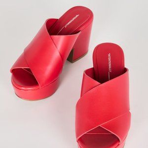 Dame Heeled Platform Cherry  - Intentionally Blank Size 9 US